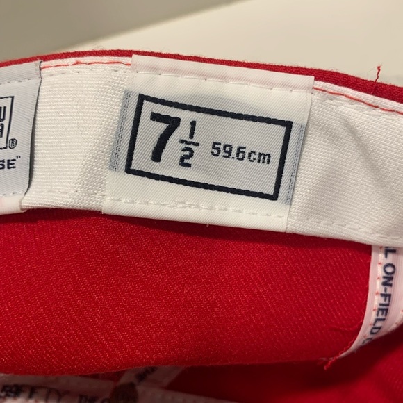 New Era New York Yankees Red Stars & Stripes 59Fifty Fitted Cap 7 1/2 Rd/Wh/Bl - Picture 4 of 6